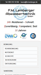 Mobile Screenshot of lemberger-abwassertechnik.de