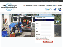 Tablet Screenshot of lemberger-abwassertechnik.de
